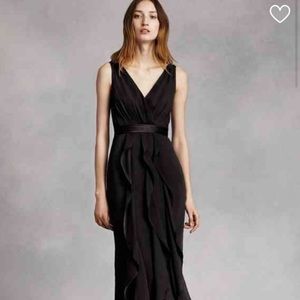 Vera Wang Bridesmaids Dress, Black, Size 10
